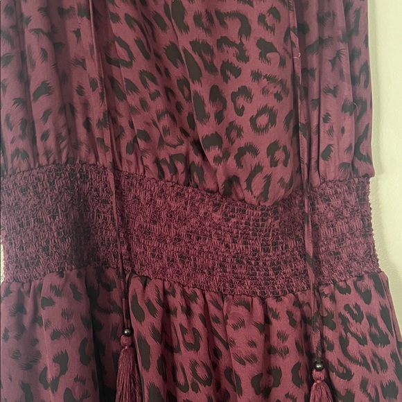 Parker Plum and Black Leopard-Print Mini Dress - Picture 2 of 14